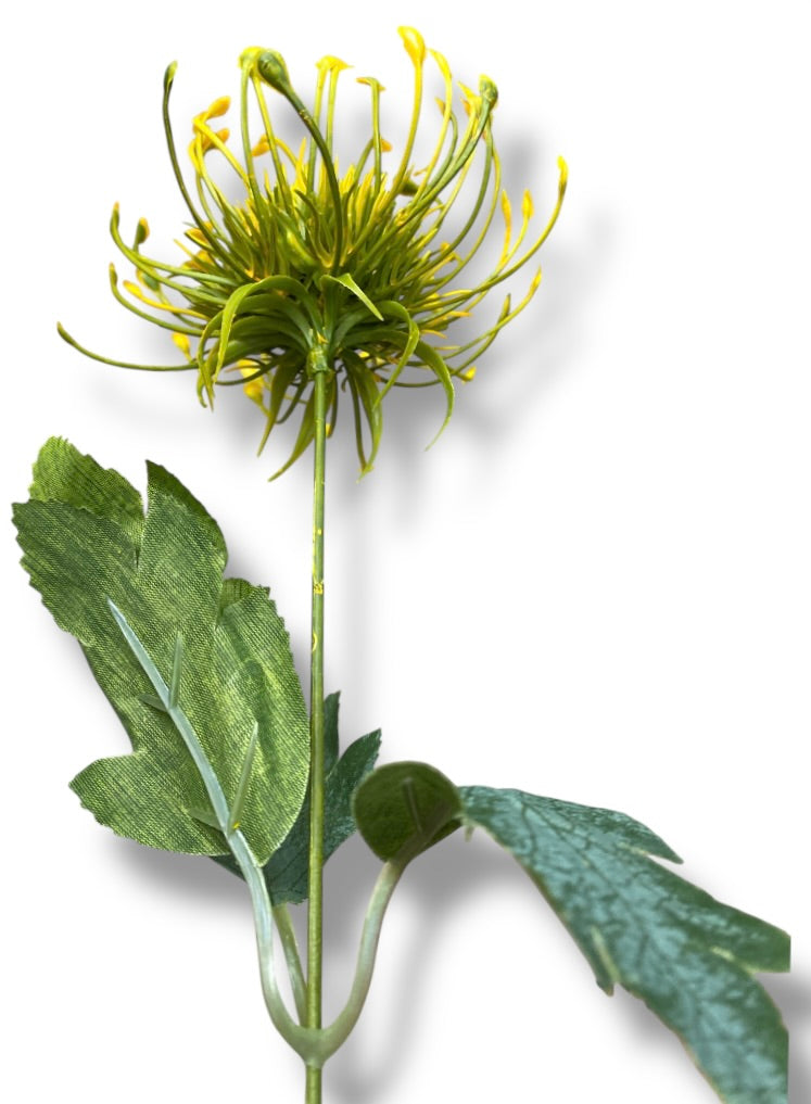 20'' Plastic Spider Mum Bush ( AR35430-YE )