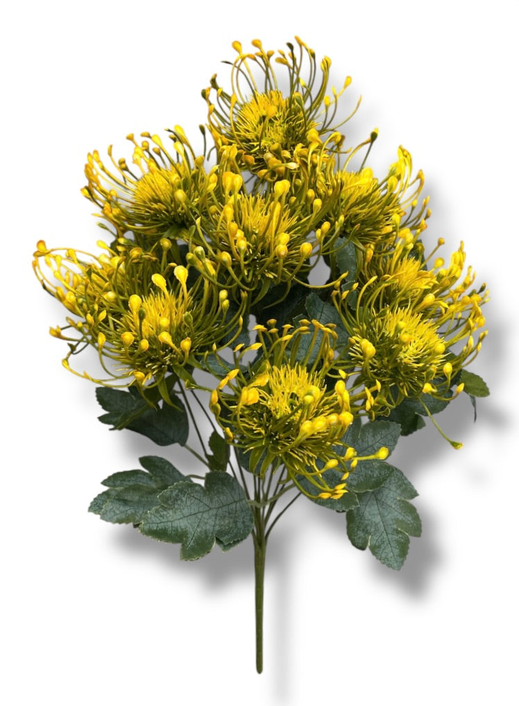 20'' Plastic Spider Mum Bush ( AR35430-YE )