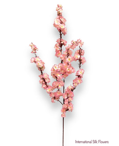 51" Faux Cherry Blossom Spray ( INT009- Cream/Pink ) SS009
