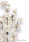 51" Faux Cream Cherry Blossom Spray ( INT009-Cream ) SS009