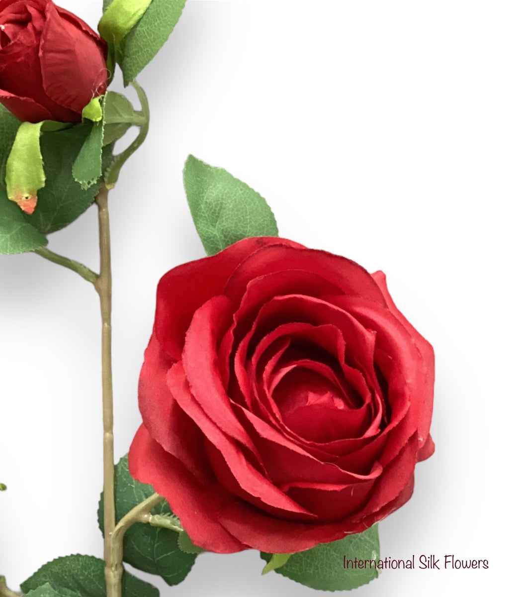 26'' Single Stem Rose ( J1049Red ) INTERNATIONAL SILK