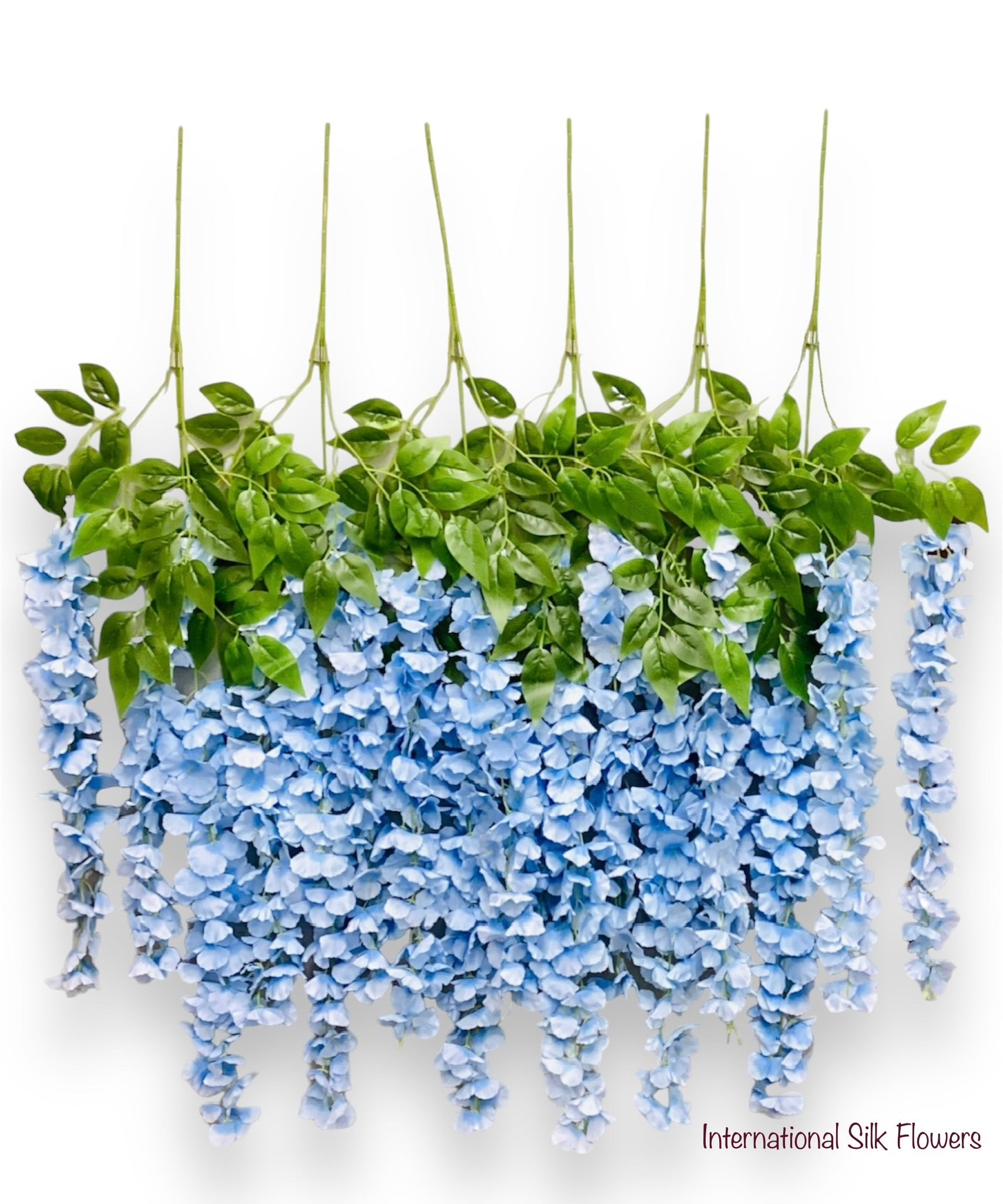Los Angeles Wholesaler | 42'' Hanging Wisteria ( INT1226-#3 Baby Blue ) -  International Silk Flowers