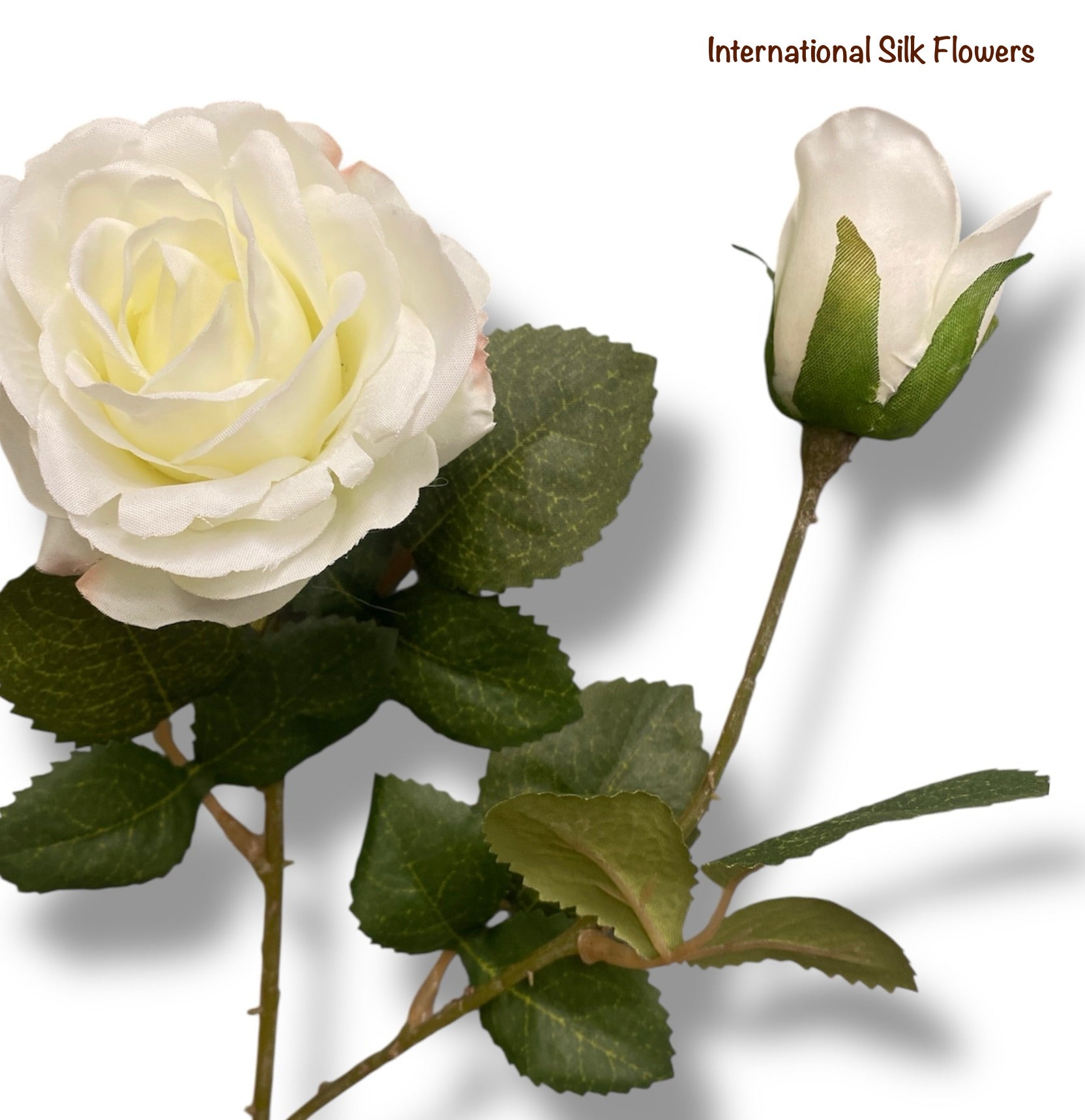 27.5'' Single Open Rose ( INT2326-Cream )
