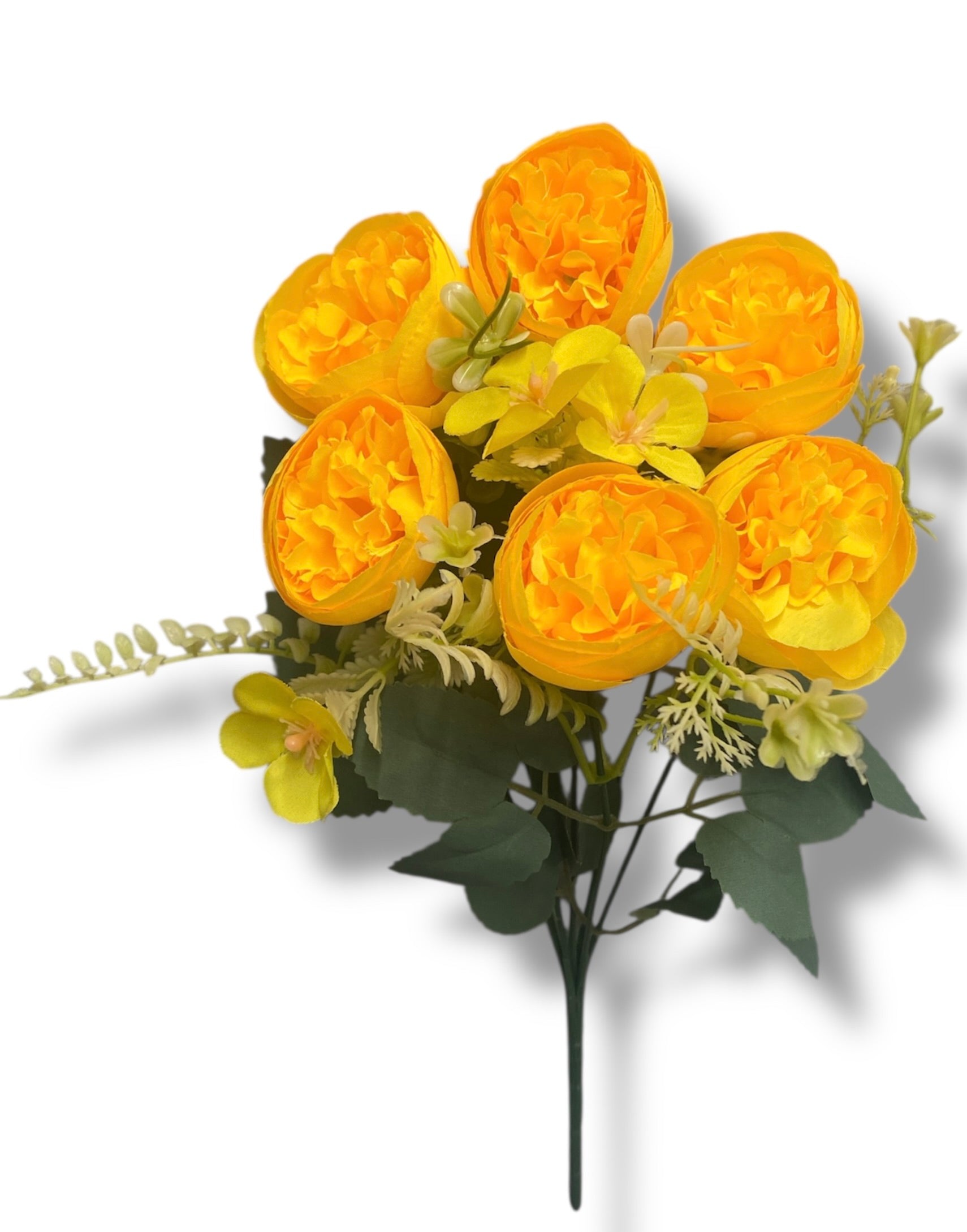 14'' Small Peony Bush ( LGL24432-#14 Gold Yellow )