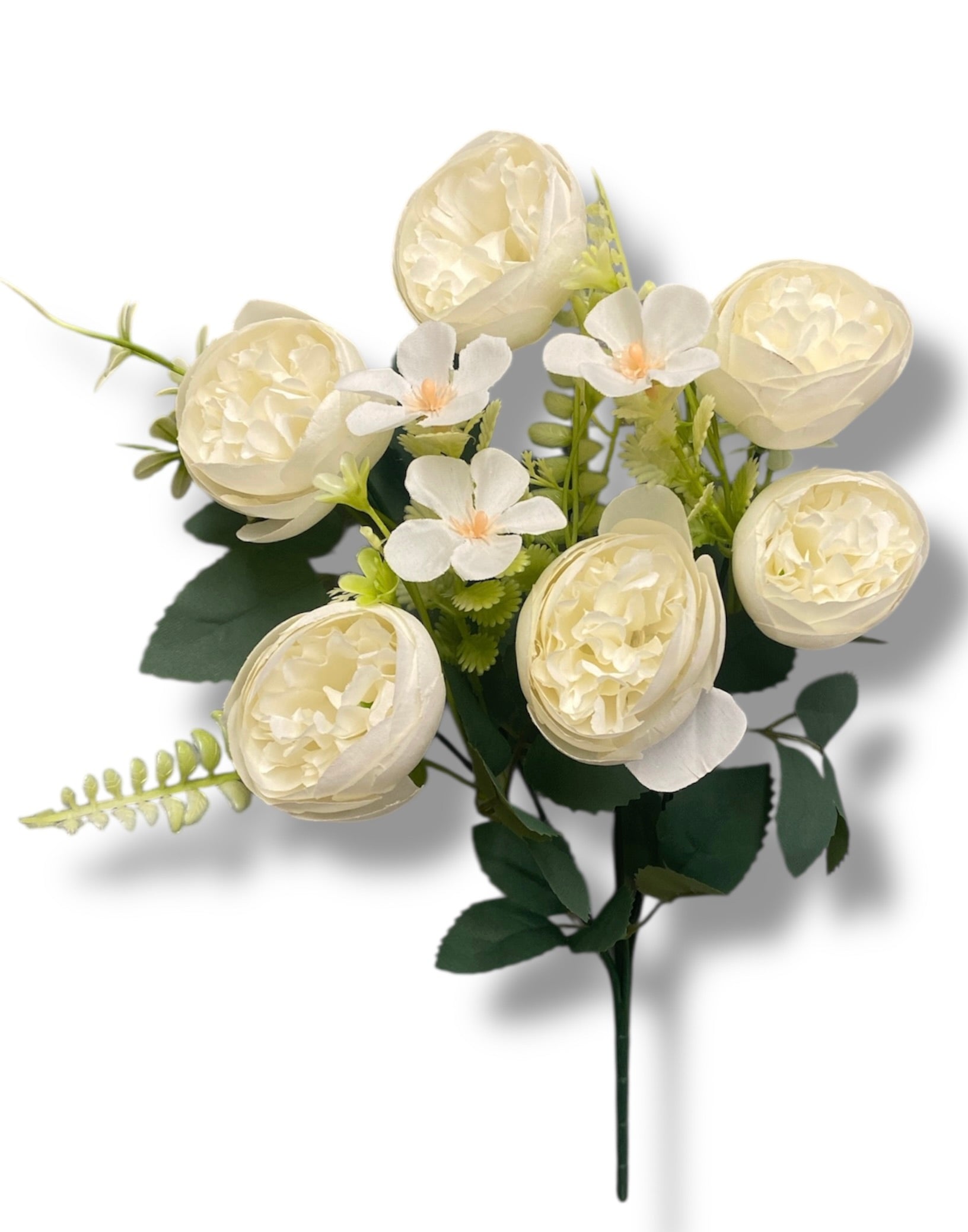 14'' Small Peony Bush ( LGL24432-#3 Cream )