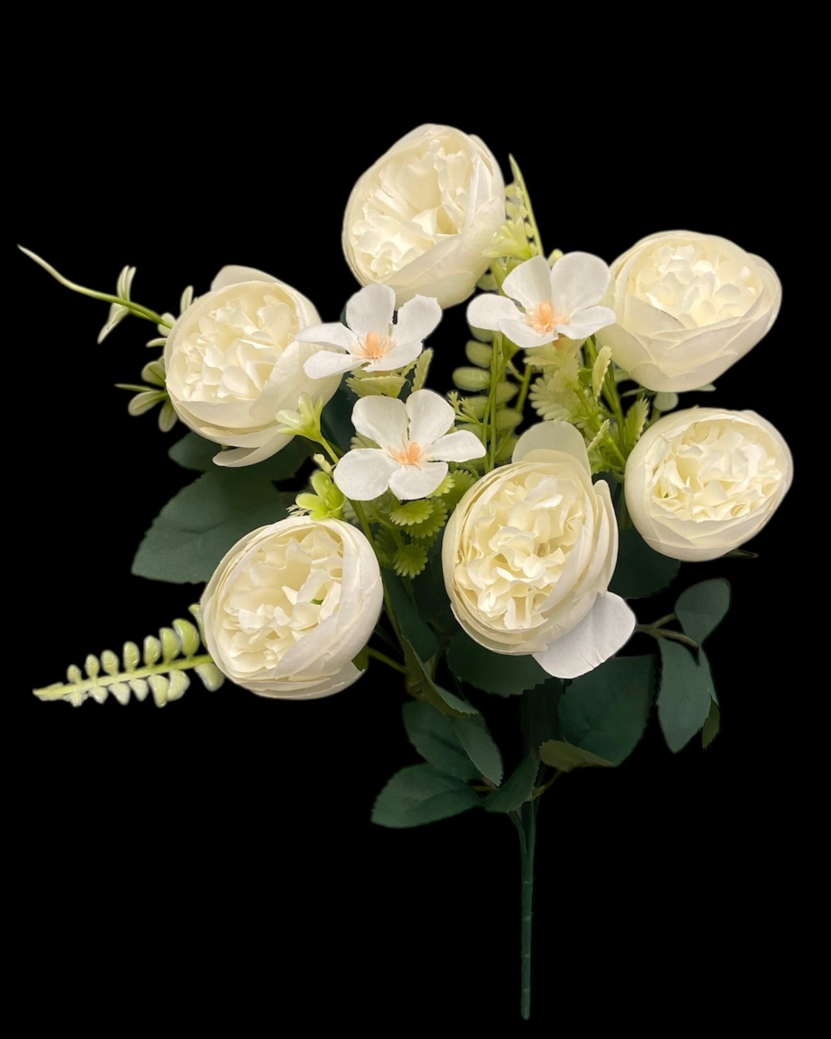 14'' Small Peony Bush ( LGL24432-#3 Cream )