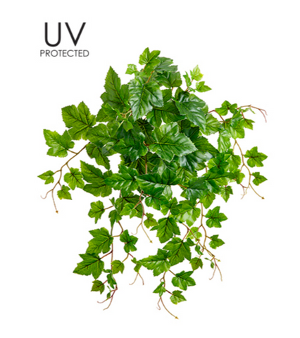19" UV Protected PVC Grape Leaf Bush ( PBG182-GR )