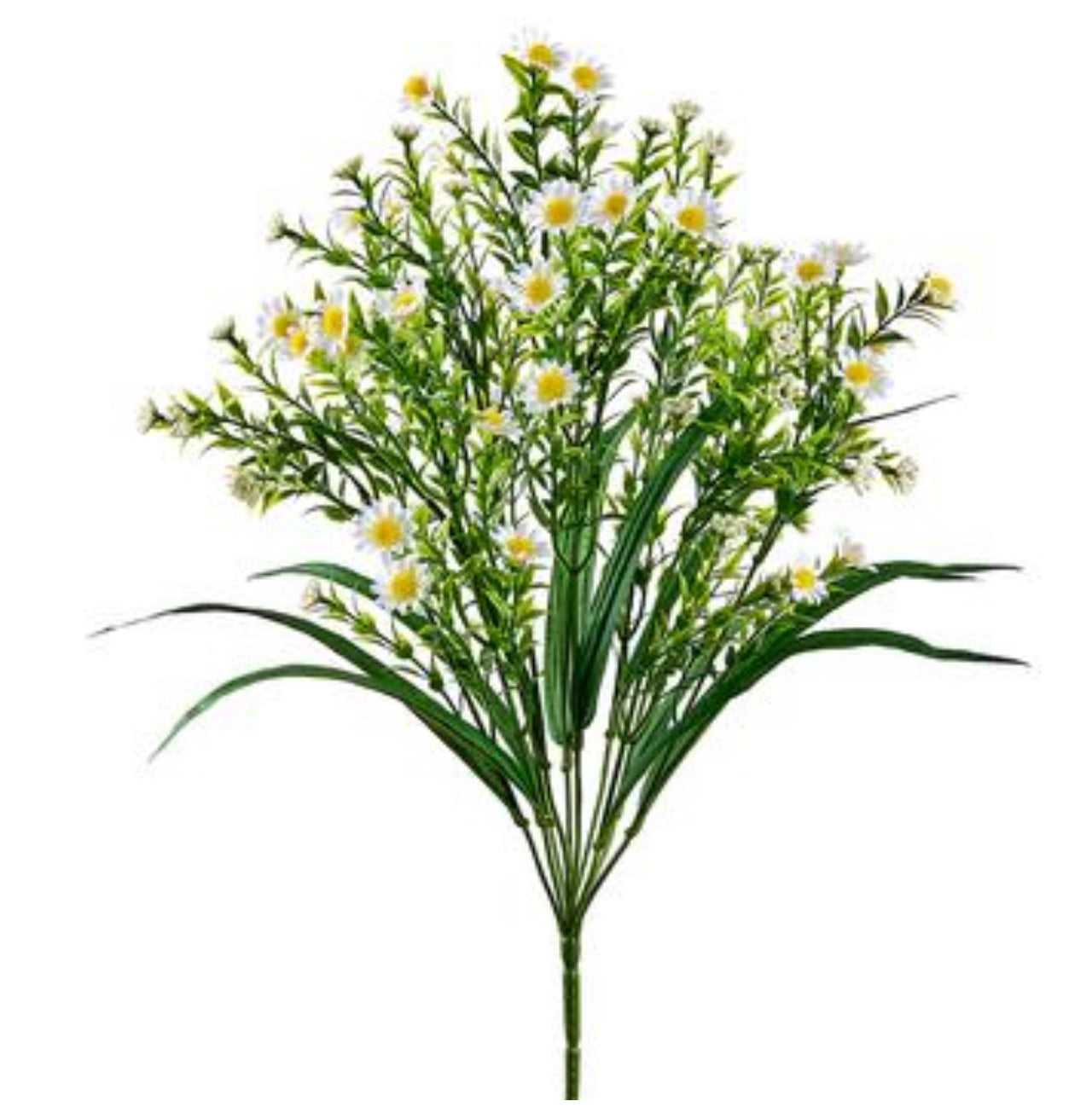 Los Angeles Wholesaler | 19'' Faux Mini Daisy Bush ( FBD376-White