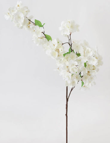 44" Faux Cherry Blossom Spray ( FSB655-White )