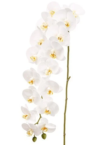 45" Real Touch Phalaenopsis Spray ( FSO077-White )