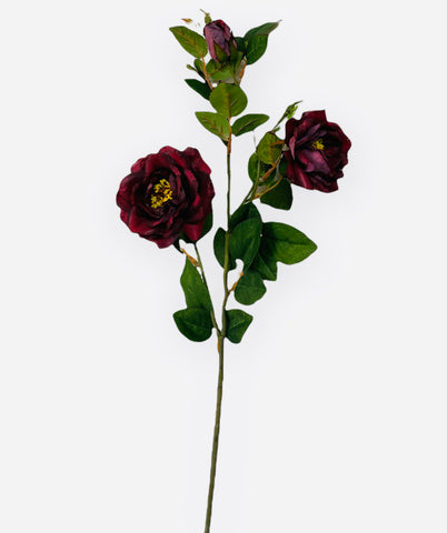 28” Silk Rose Spray ( FSR522-Burgundy )