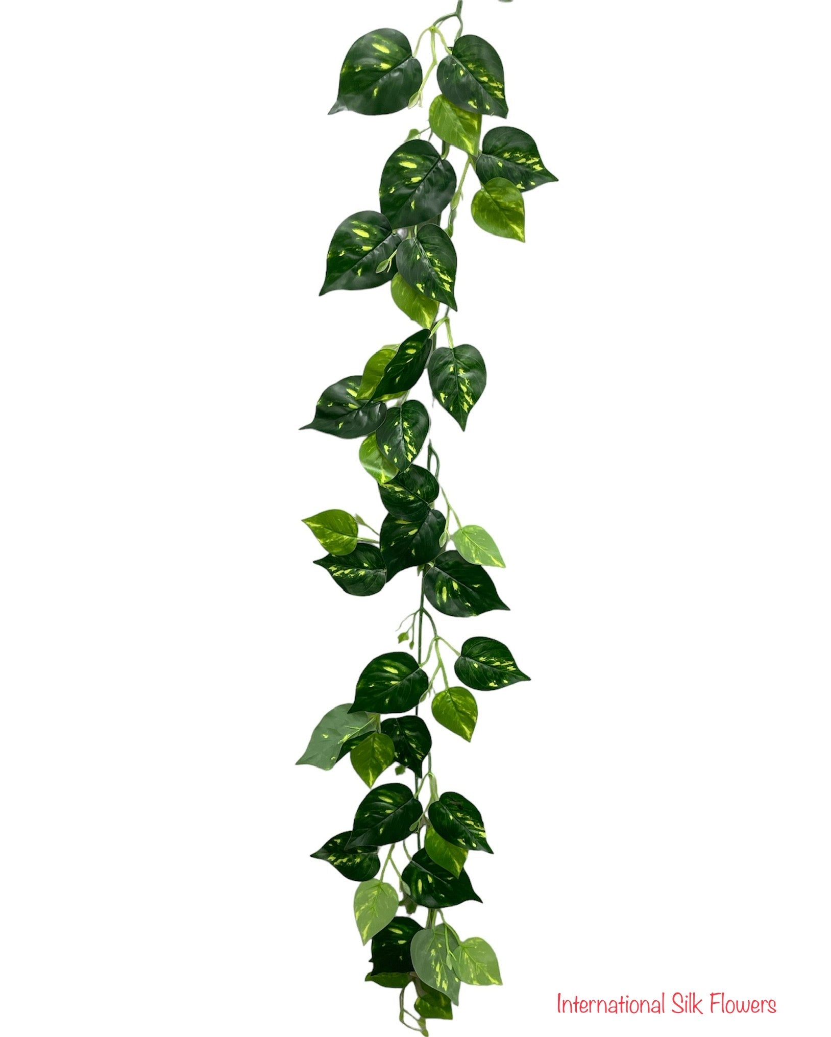 silk pothos Los Angeles Wholesaler | 6' Pothos Leaf Garland ( INT104 )- International Silk Flowers