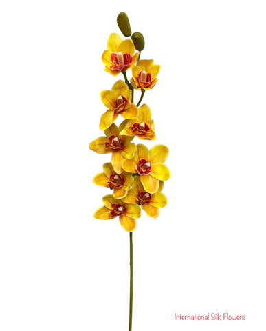 36'' Natural Touch Cymbidiu Orchid ( INT054-Yellow )
