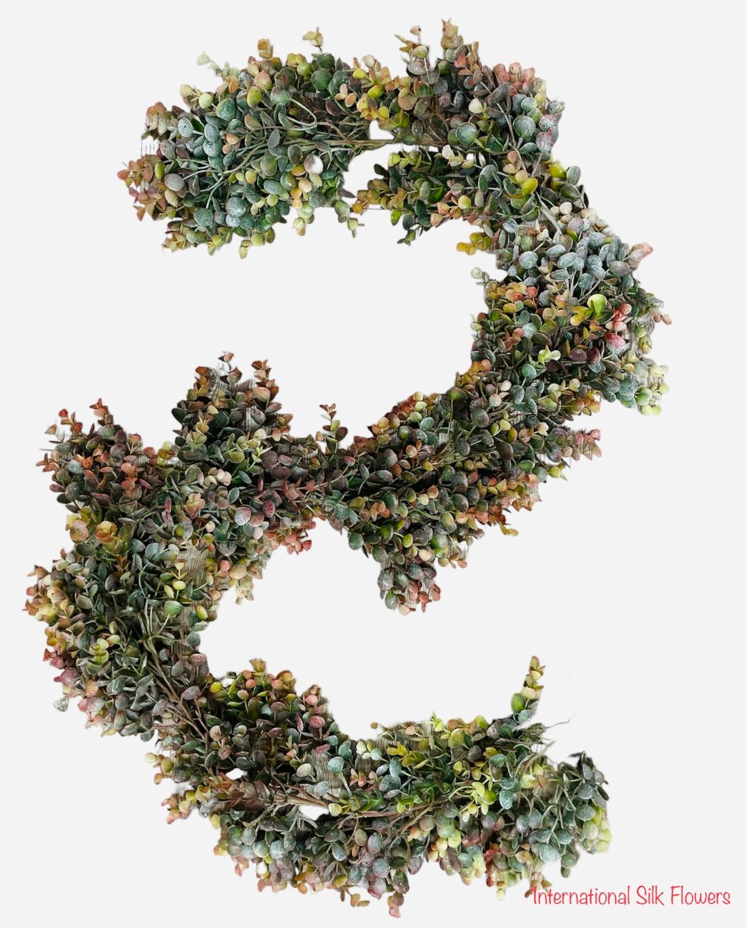 6' Plastic Eucalyptus Garland ( PEG101-Green/Red )