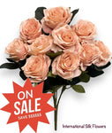 18'' Open Rose Bush ( INT-663-#05 Light Mauve )