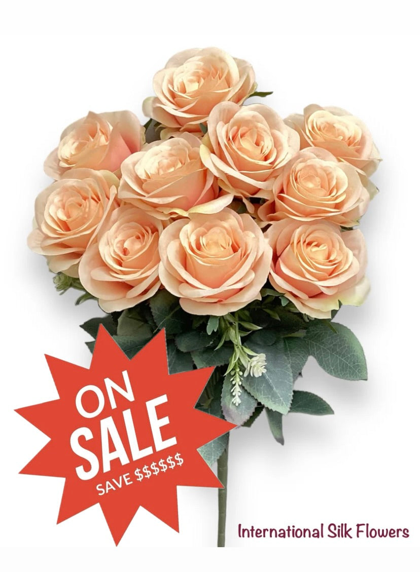 17'' Open Rose Bush ( INT663-Blush )