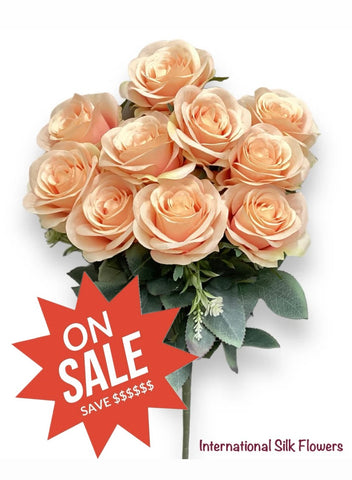 17'' Open Rose Bush ( INT663-Blush )