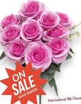 17'' Open Rose Bush ( INT663-Lavender )