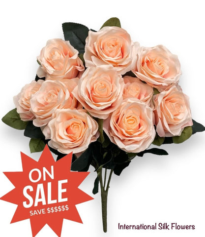 18'' Open Rose Bush ( INT-663-#08 Victorian )