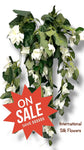 31” Faux Bougainvillea Hanging Bush ( INT6331-Cream )