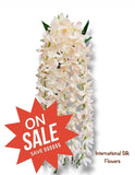 32'' Hanging Orchid Bush ( INT5130-Cream/Pink ) H5TJ30