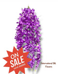 32'' Hanging Orchid Bush ( INT5130-Lavender )