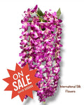 32'' Hanging Orchid Bush ( INT5130-Fushia )