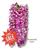 32'' Hanging Orchid Bush ( INT5130-Fushia )