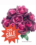 18" Diamond Rose Bush ( INT662-Burgundy )