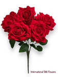 17'' Large Deluxe Velvet Rose Bush ( J5082 )