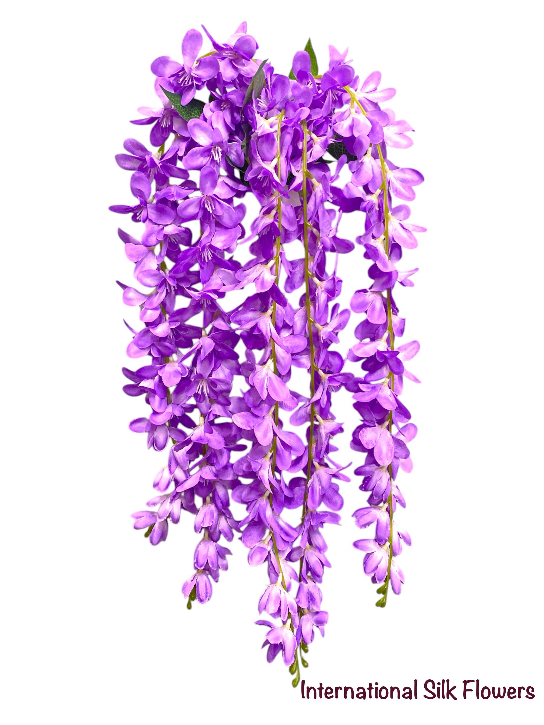 32'' Hanging Orchid Bush ( INT5130-Light Lavender )