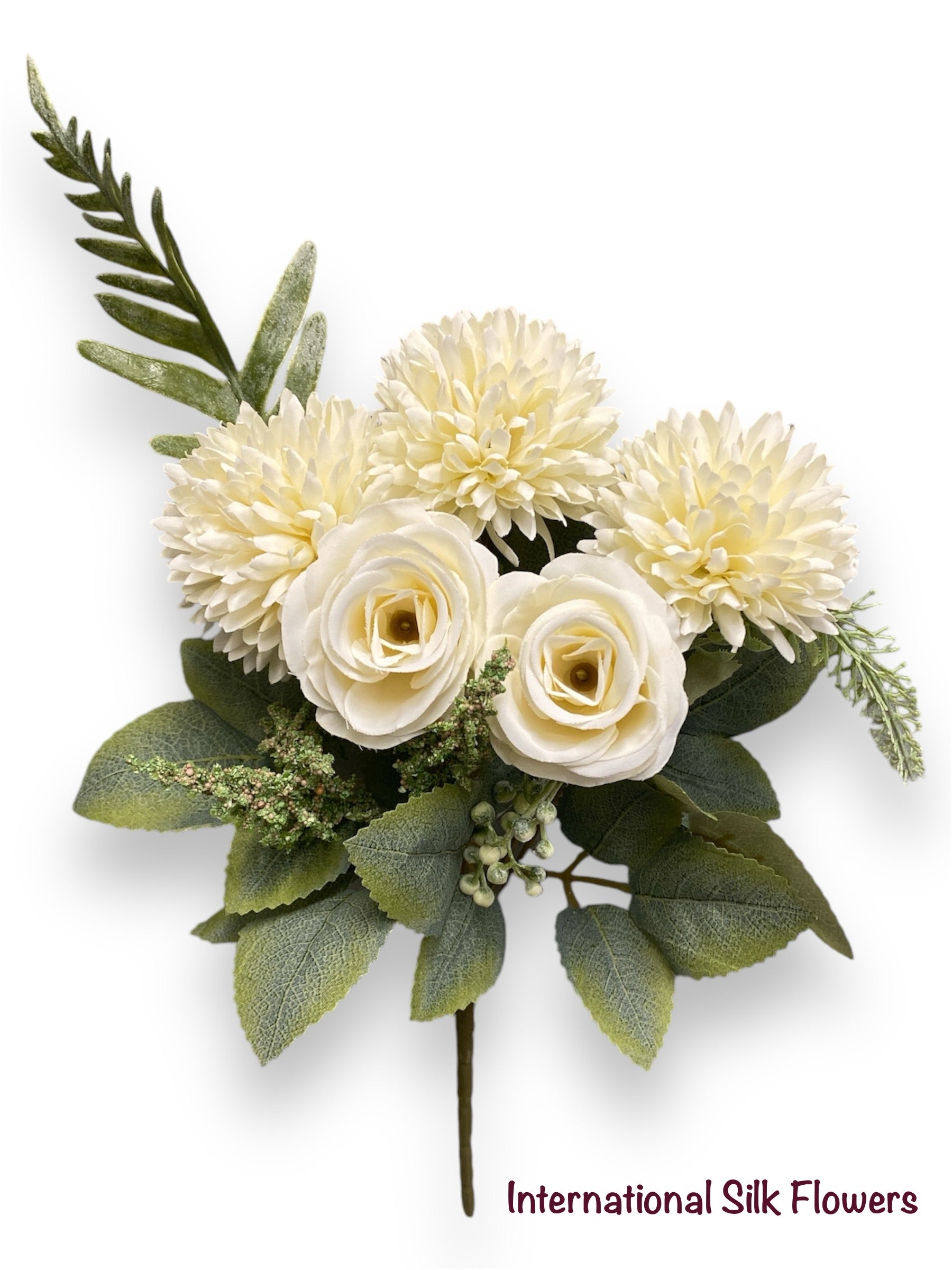 12'' Deluxe Small Bush ( J05078-Cream )