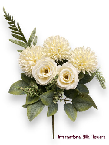 12'' Deluxe Small Bush ( J05078-Cream )