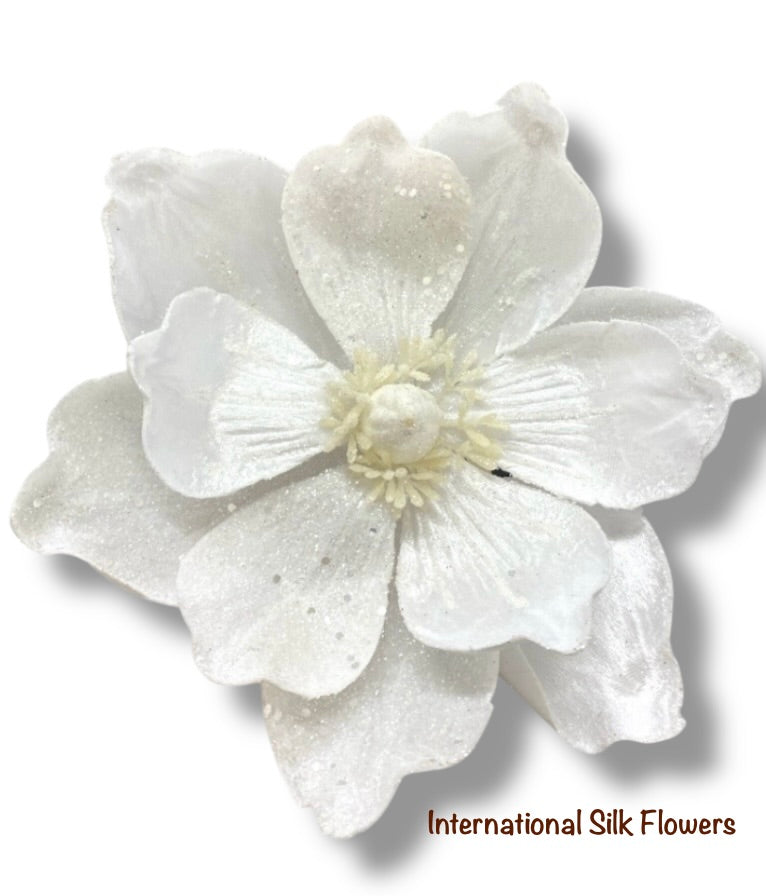 25'' Christmas Single Magnolia Spray ( GF2276-WH )