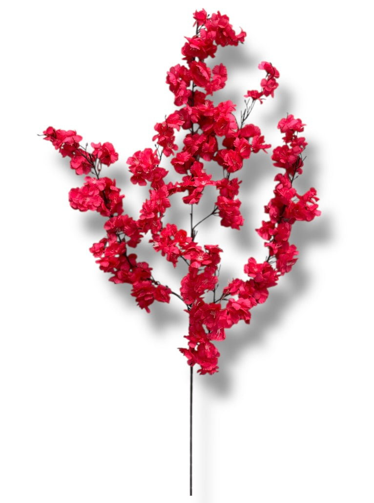 51" Faux Cream Cherry Blossom Spray ( INT009-New Fuchsia  ) SS009