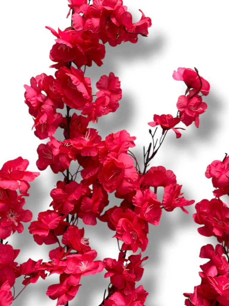 51" Faux Cream Cherry Blossom Spray ( INT009-New Fuchsia  ) SS009