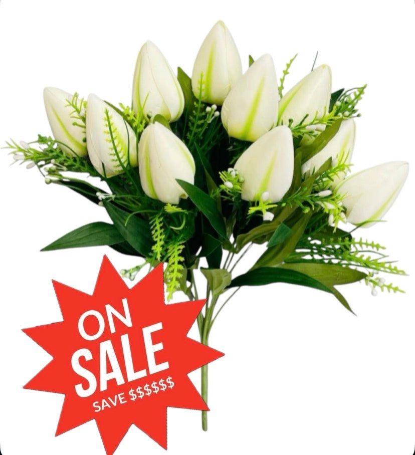 17'' Tulip Bush ( TY6112-Cream )