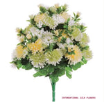 15'' Faux Mum Bush ( FBM514-CREAM/IVORY )