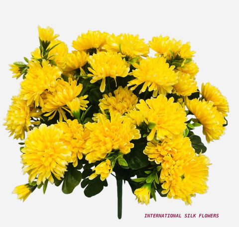 15'' Faux Mum Bush ( FBM514-Yellow )