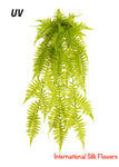 35" UV Protected Faux Boston Fern Hanging Bush ( PBF329-GR )