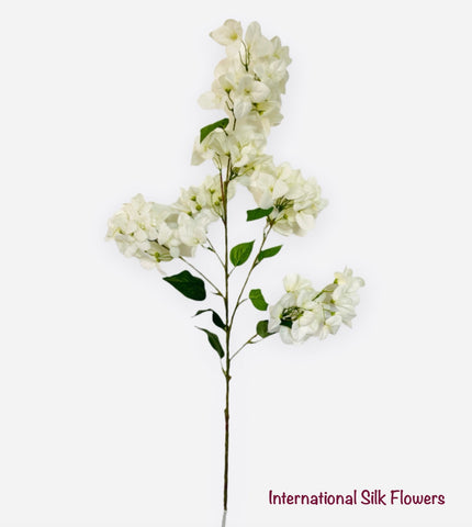 44” Faux Bougainvillea Spray (  FSB130-White )