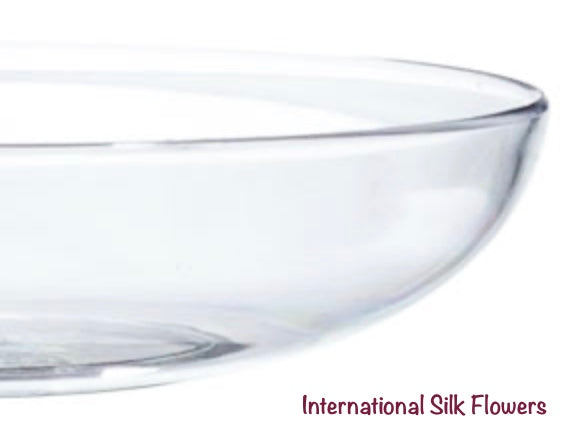 6'' Plastic Flower Plate ( 6'' Clear Dish )