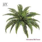 26" UV Protected Faux Boston Fern Bush ( PBF605-GR )