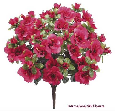 16'' Faux Mini Azalea Bush ( FBA203-Red )