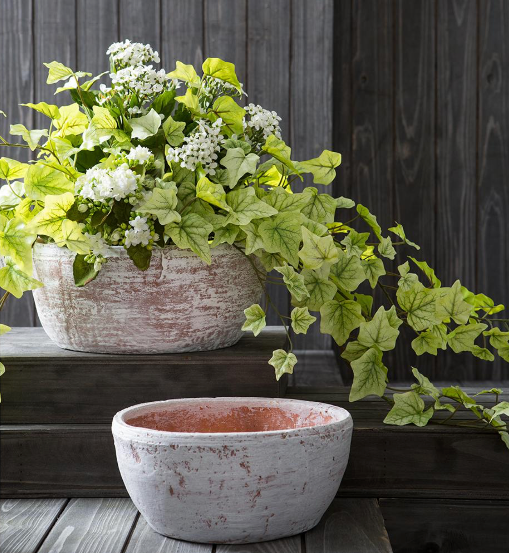 28" Artificial Ivy Hanging Bush  ( PBI240- CR/GR )