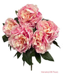 17'' Silk Peony Bush ( FBP791-Pink )