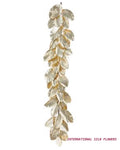 6' Metallic Magnolia Leaf Garland ( XDG773-CN )