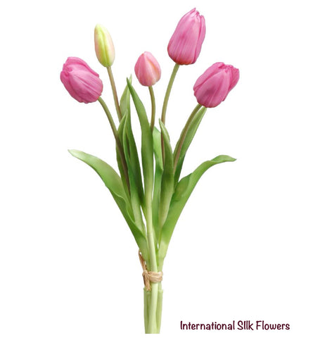 16" Real Touch Tulip Bundle 9 ( FBT004-Purple )