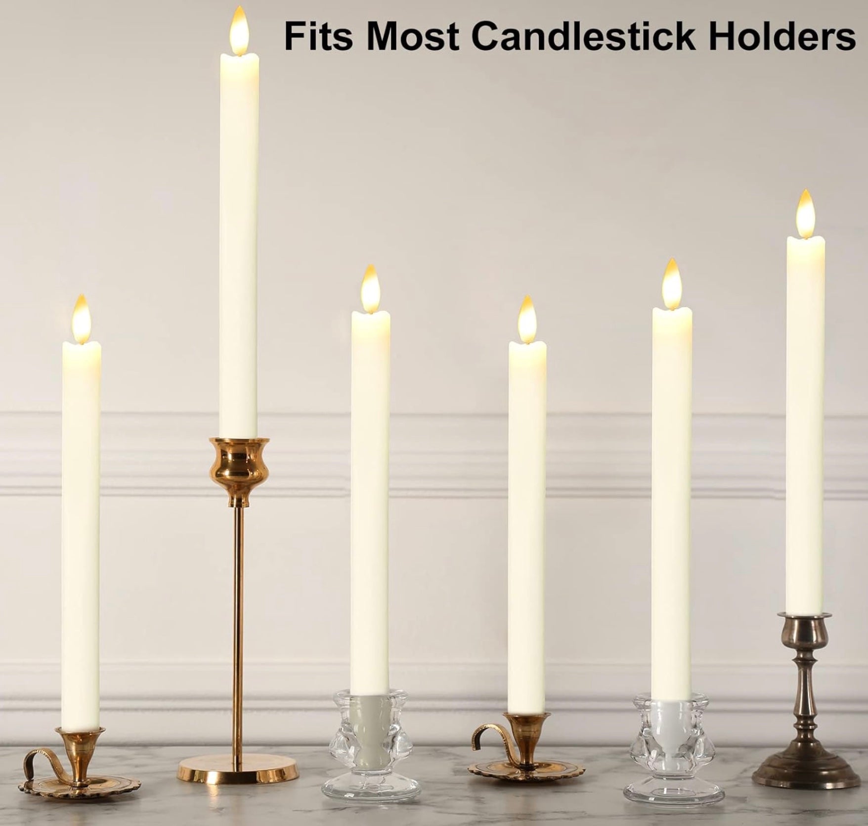 9.64'' Led Window Taper Candles ( X002BU1QS3 )