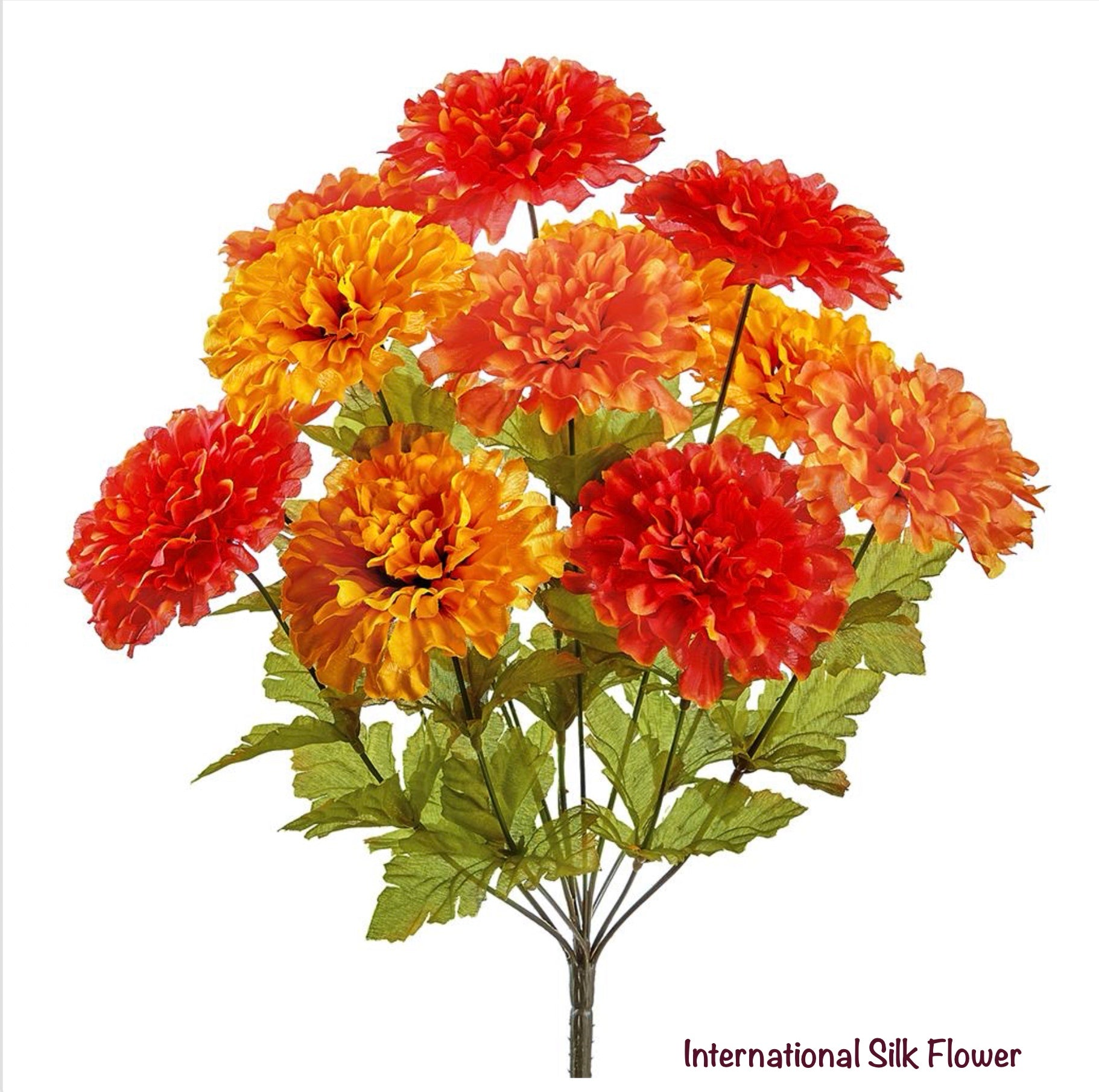 17.5" Jumbo Marigold Bush ( FBM408-OR/MX )